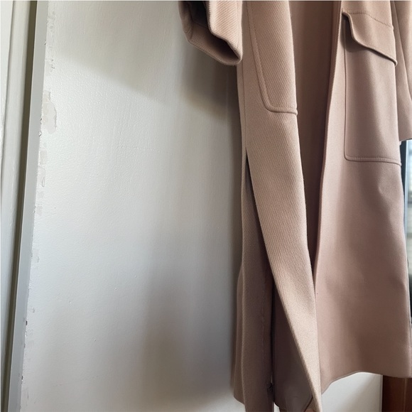 Ann Taylor Blush Nude Belted Coat Jacket - Picture 4 of 6